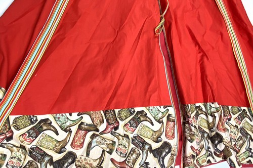 Custom Made Canvas Teepee Tent Cover Red Western Cowboy Childrens Room Decor - Picture 4 of 5