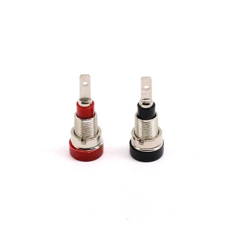Banana Plug Jack Binding Post 2mm 4mm Female Socket Connector Adapter Black/Red - Image 2 of 3