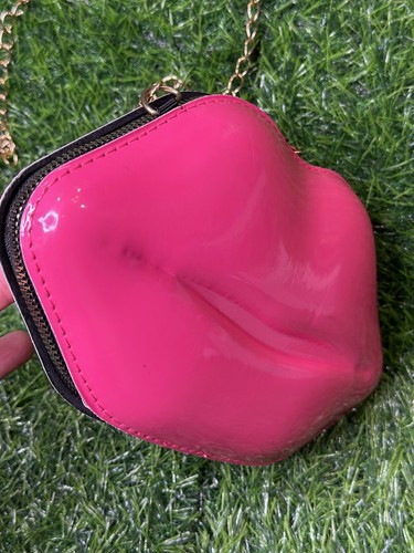 Pink Lips Purse Clutch Crossbody - Picture 3 of 4