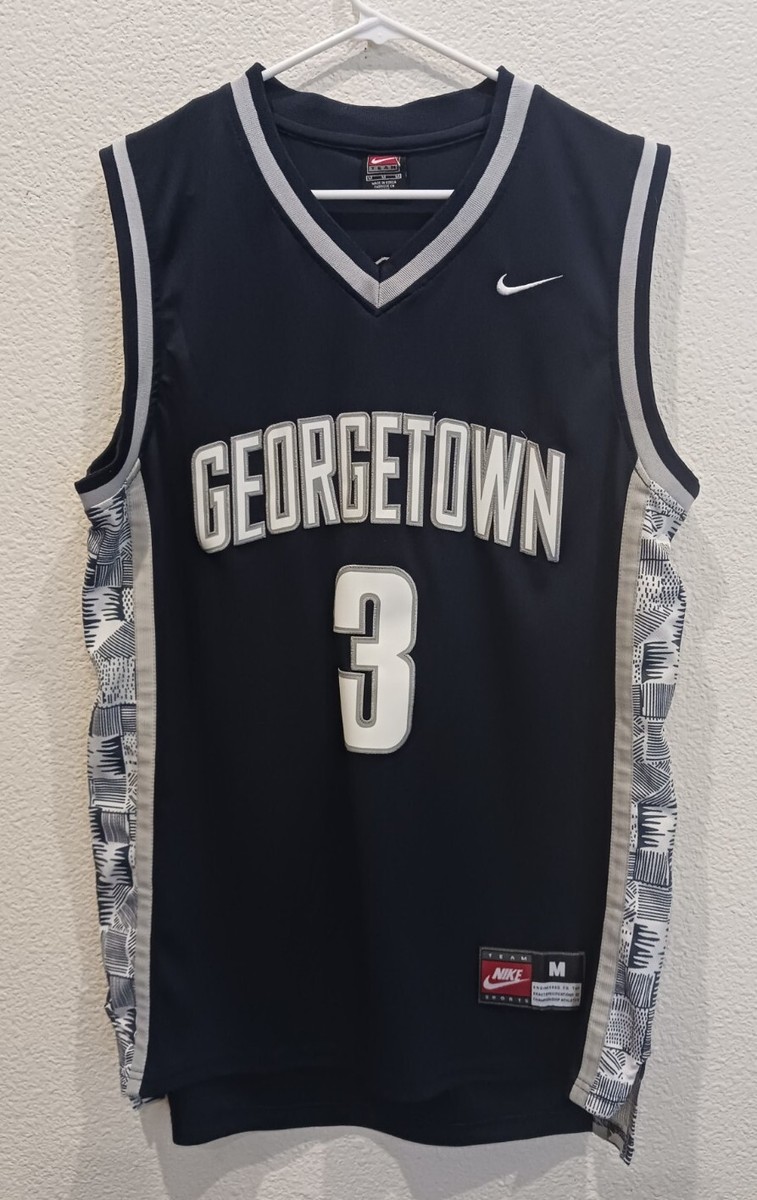 Vintage 90s Mens Sz Medium Allen Iverson #3 Georgetown Hoyas