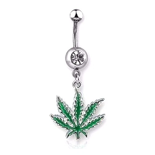 Pot leaf shop lip rings
