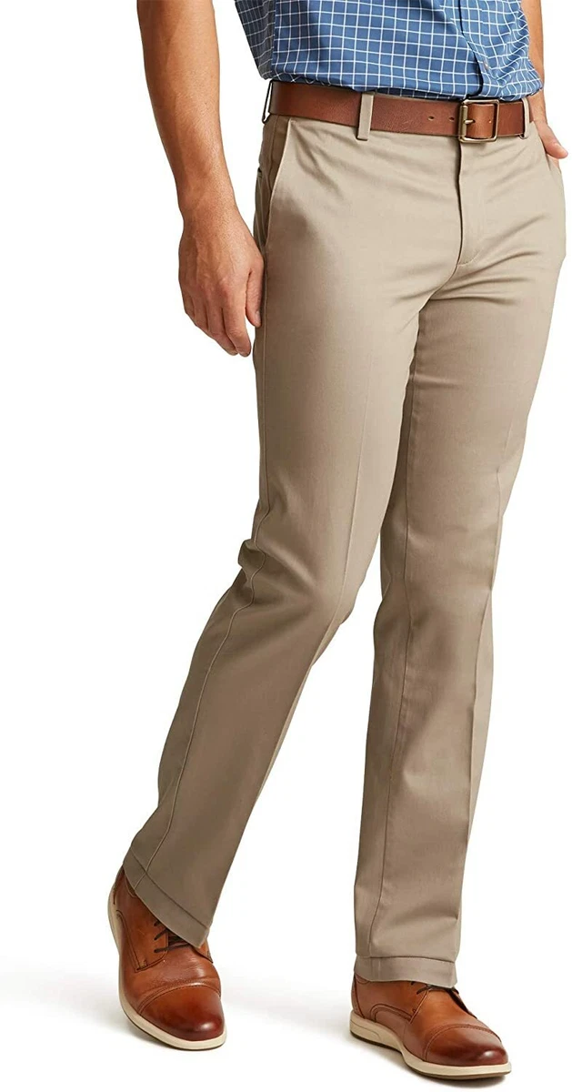 Dockers Men's Straight Fit Signature Lux Cotton Stretch Khaki Pant ...