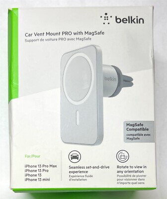 Belkin MagSafe Vent Mount Pro Car Phone Holder for iPhone 16
