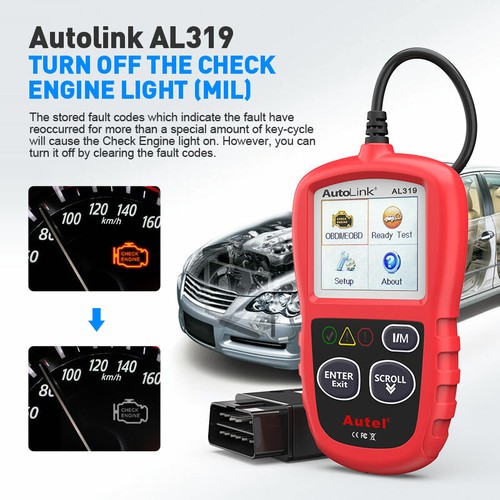 Autel Universal Scanner ODBII Monitor ODB Car Diagnostics Machine Scan Auto Kit - Picture 7 of 12