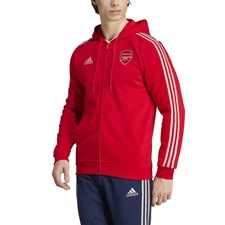 NWT Adidas Men's Arsenal FC DNA Full Zip Hooded Track Jacket HZ2070