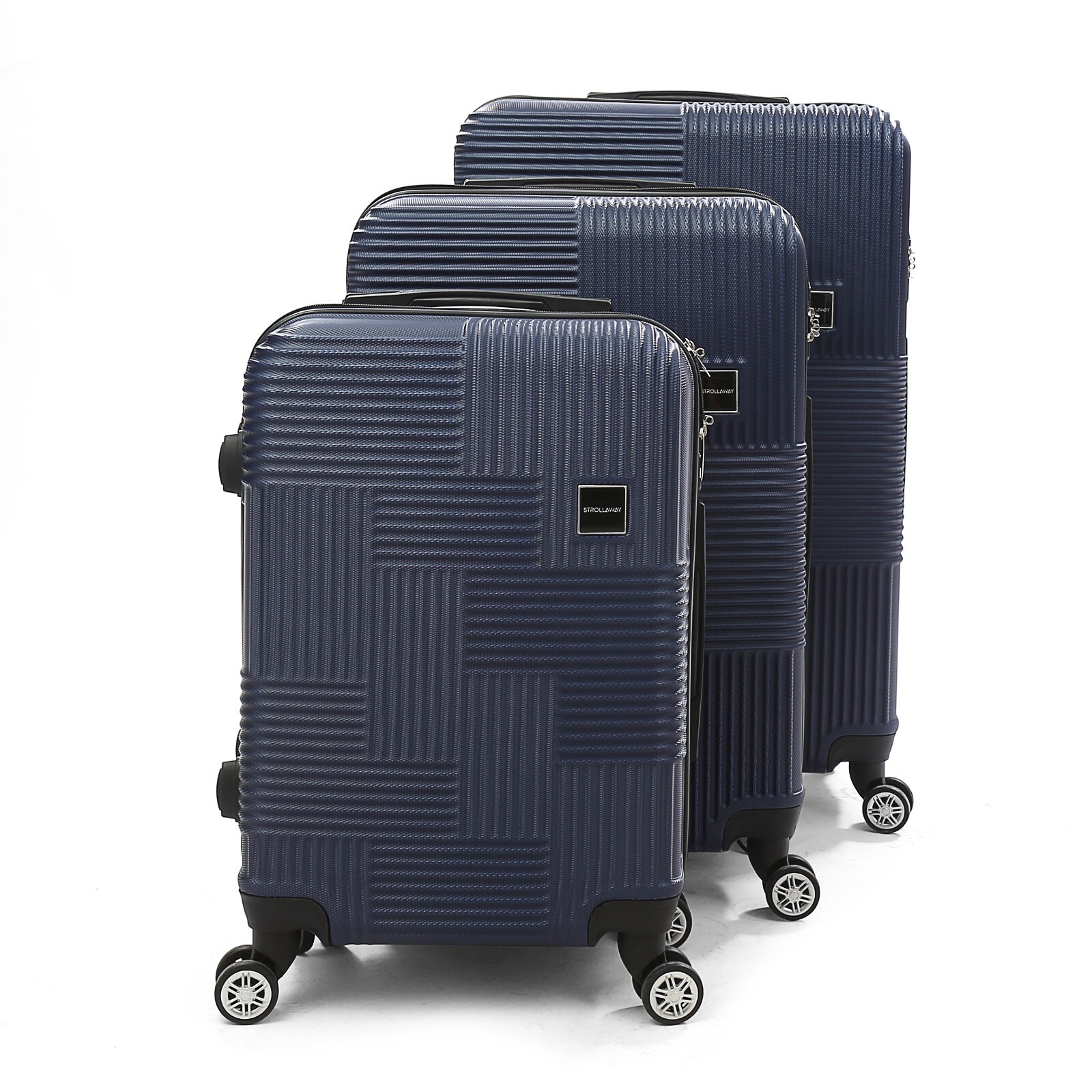 Hard Shell ABS Lightweight Suitcase 4 Wheel Travel Luggage Set Trolley