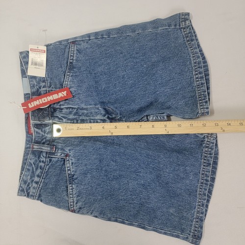 Union Bay Girl's Denim Blue Jean Shorts New Size 10 Medium Stone Wash 6" Inseam - Picture 5 of 6