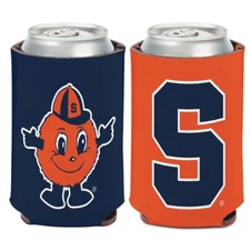 SYRACUSE ORANGE OTTO THE ORANGE MASCOT 2 SIDED DESIGN CAN HOLDER NEW WINCRAFT