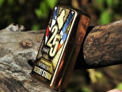 Operation Desert Storm Zippo Lighter - 25 Years - 25th Operation Desert Storm Zippo Lighter - 25 Years - 25th