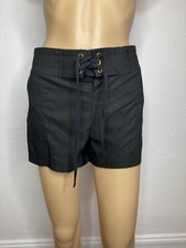 La Blanca All Aboard 2.5" Board Shorts Black Women  s Size M Surf Beach