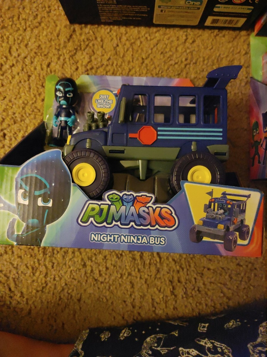New PJ Masks Lot Of 4 Vehicles Night Ninja Bus - Cat Car New PJ Masks Lot Of 4 Vehicles Night Ninja Bus - Cat Car