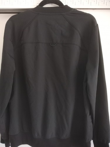 Dickies Windbreaker Men's Size L Black Full Zip Long Sleeve Pockets Logo - Picture 7 of 12