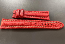 Breitling Original Leather Red Strap 18/17mm-Cinturino Originale Pelle