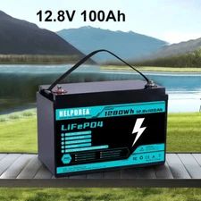 12V 100Ah LiFePO4 Battery Deep Cycle Lithium Battery for RV, Marine and Off Grid