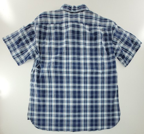 Cremieux Indian Madras Multi Plaid S/S Men's Shirt Large NWT - Picture 3 of 8