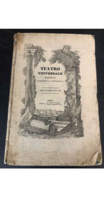 Teatro Universale 1847 Year 14th Binding 416 Page Engravings Complete Year