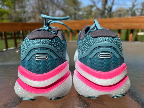 Brooks Ghost Max 2 Shoes Womens 9 Storm Blue Knockout Pink Aqua Road Running - Picture 4 of 9