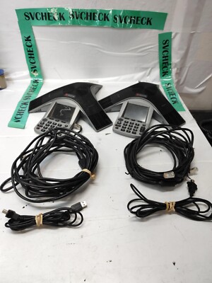 LOT OF 2 POLYCOM  2201-15810-001 CX3000 CONFERENCE PHONE