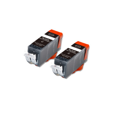 2 PK BLACK Ink Cartridge plus chip for PGI-220PGBK Pixma MP560 MX860 MX870