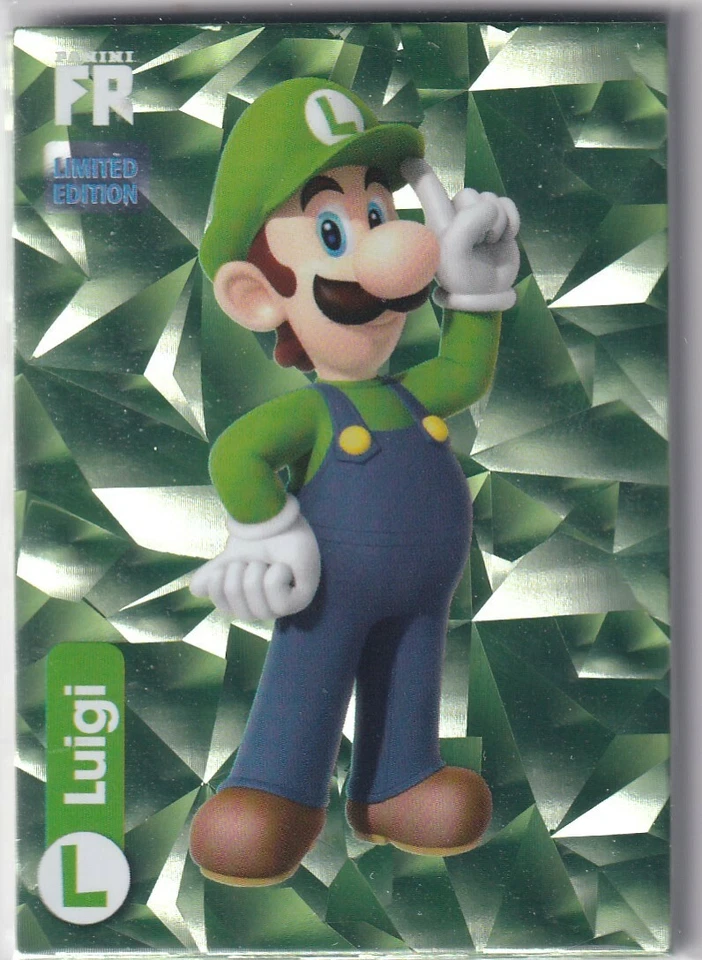 Panini Super Mario Trading Cards Limited Edition LE 2 Fragmented Reality Luigi