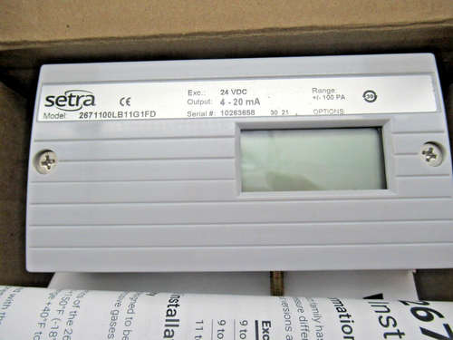 Setra 2671100LB11G1FD Digital Low Pressure Transducer Sensor 267 BRAND NEW - Picture 2 of 4