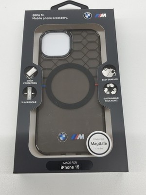 BMW M. MOBILE PHONE ACCESSORY MADE FOR IPHONE 15 SLIM PROFILE COMPATIBLE MAGSAFE