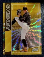 Paul Skenes 2025 Panini - The National SSP Yellow Color Match #/25 Pirates KHH 