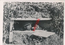 Foto Fallschirmj&auml;ger Nettuno Anzio Bunker Kampfstand Fernglas 1944 PO