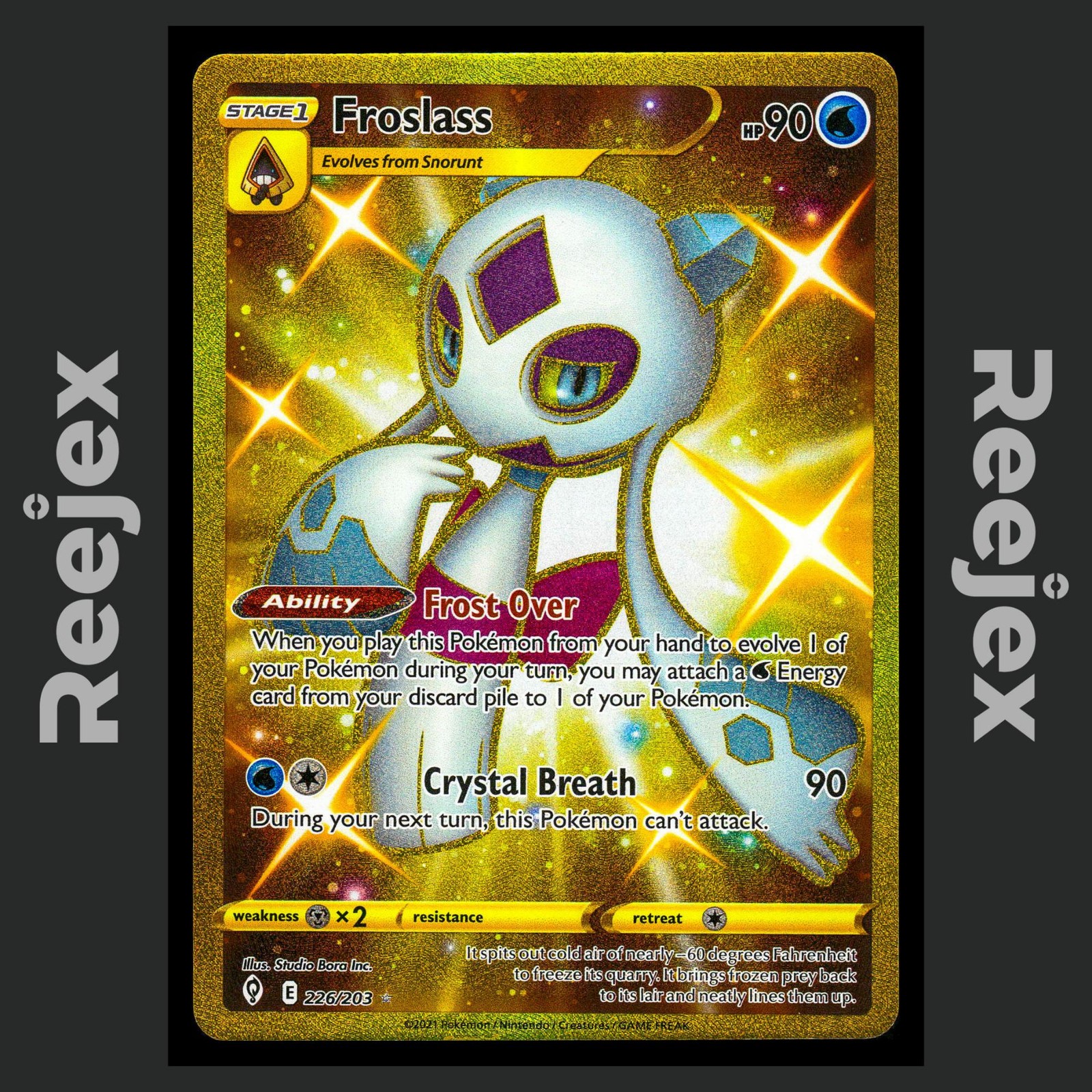 Froslass - 226/203 - Secret Rare - Evolving Skies - Pokemon Card - NM/M