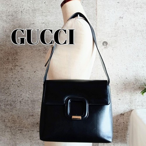 GUCCI Pre-Owned Leather Shoulder Handbag Old Bag Ladies