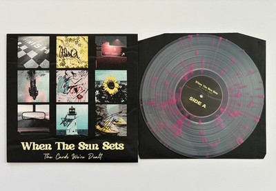 When The Sun Sets ''The Cards We're Dealt'' LP CLEAR/PINK Splatter Vinyl POP PUNK