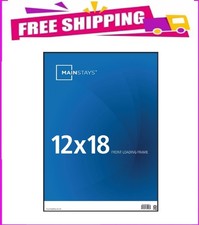 Mainstays   12x18 Picture Frame   Black Front Loading Wall or Tabletop Photo Fra