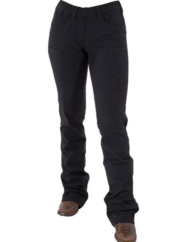 Cowgirl Tuff Western Pants Womens Work Hard Play Hard S Black JWOHPD CLEARANCE