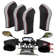 Pair Motorcycle Handlebar Gloves Winter Windproof Warmer Mitt Windproof 2