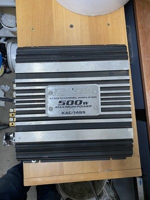 KENWOOD KAC 749 s4/3/2 CHANNEL AMPLIFIER POWER AMPLIFIER 12V.D.C GROUND  kac749s