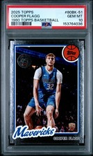 2025 TOPPS 1980-81 TOPPS BASKETBALL #80BK-51 COOPER FLAGG PSA 10