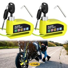 Motorcycle Bicycle Anti-theft Wheel Disc Brake Lock Security Alarm Waterproof