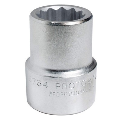 PROTO J5778 Socket, Steel, Satin, 2 7/16 in 19C395