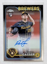 2024 Topps Chrome Update Robert Gasser Auto RC #RA-RG Milwaukee Brewers