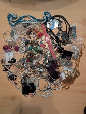 3 LBS Bulk Costume Only Jewelry Lot Wearable / Crafting Assortment