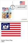 S08-3207, HISTORIC FLAG, INDIAN PEACE FLAG 1803, FLEETWOOD POSTAL CARD FDC