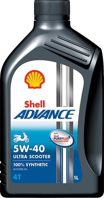 Shell Advance Ultra 4T Synthetic Lubricant Oil 1L 5W40