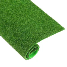 Artificial Grass Turf Mat, 12" x 12" x 0.12"  Realistic Fake Grass Rug, 8Pcs