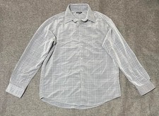 George Men's M 38-40 Plaid Long Sleeve Shirt