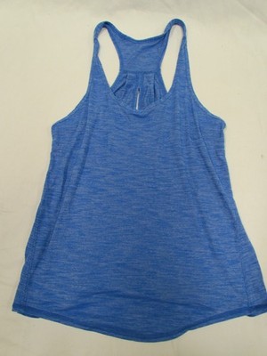 Lululemon Women's Racer Back Tank Top Blue size medium Open back