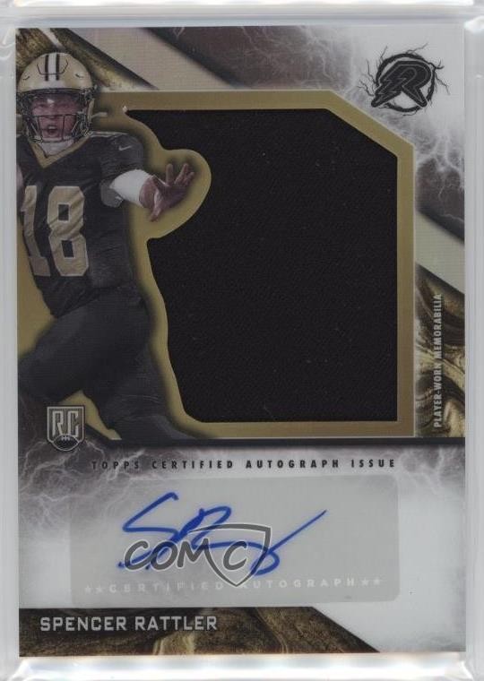 2024 Topps Resurgence Rookie Spencer Rattler #RPA-SR RPA Patch Auto RC