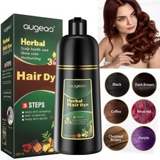 500ML Permanent Hair Dye Instant Fast Hair Dye Color Shampoos Natural Herbal Dye