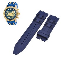 Pro Diver 22798 26mm Blue Rubber Watch Strap For Invicta