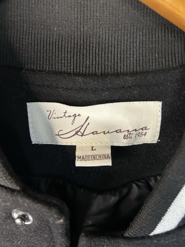 Vintage Havana Jacke Damen Gr. L schwarz Varsity Jacket Bomber - Brooklyn Champs - Bild 5 von 14