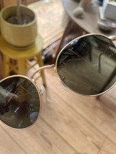 Ray-Ban P 3447 Round Metal Unisex Sunglasses With Hard Protective Lined Case